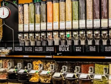 Bulk snacks at a grocery store